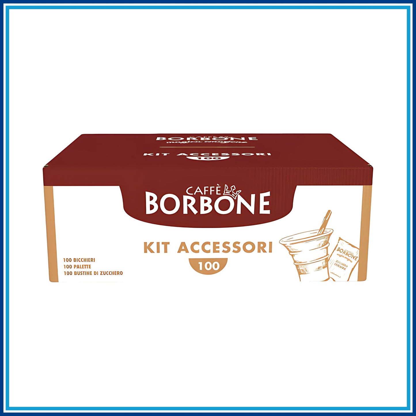 Borbone Kit (Bicchierini palette zucchero) - 100 kit - confezione