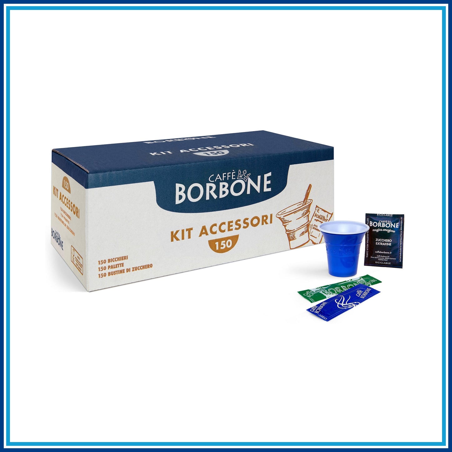 Borbone Kit (Bicchierini palette zucchero) - 150 kit