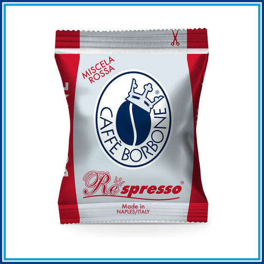 Borbone Rossa - Compatibile Nespresso - 100 caffè - retro