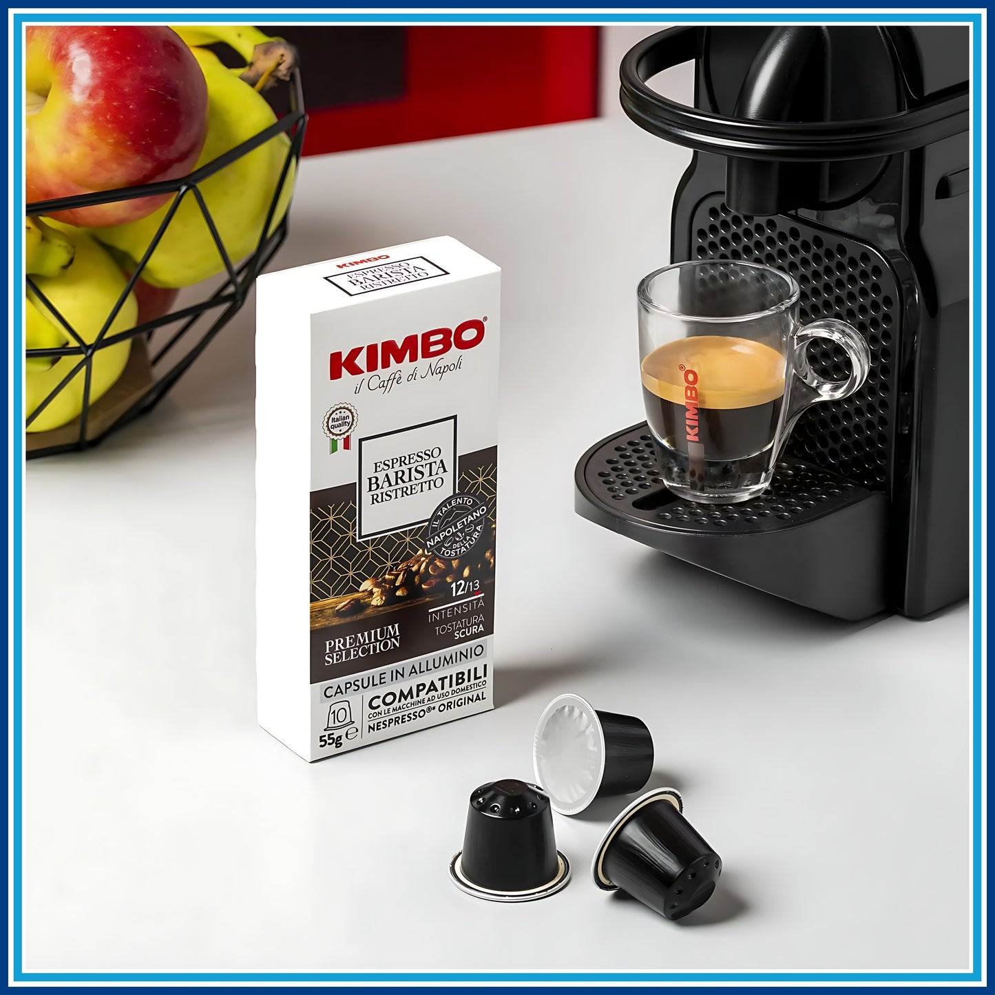 Kimbo Barista Ristretto - Compatibile Nespresso - 10 caffè - dettaglio
