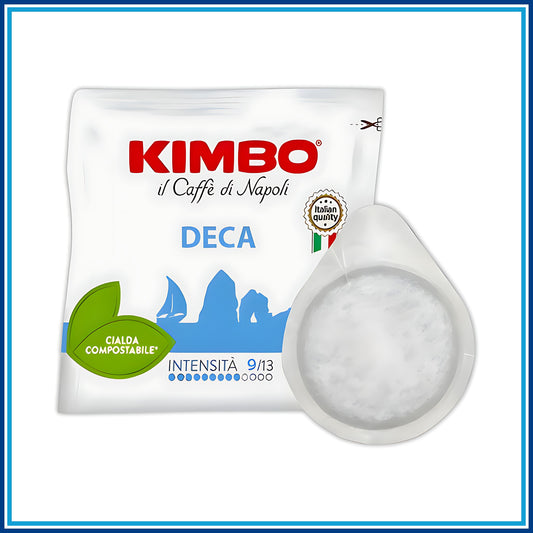 Kimbo Decaf - Cialde - 50 Caffè - retro