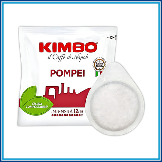 Kimbo Pompei - Cialde - 150 caffè - retro