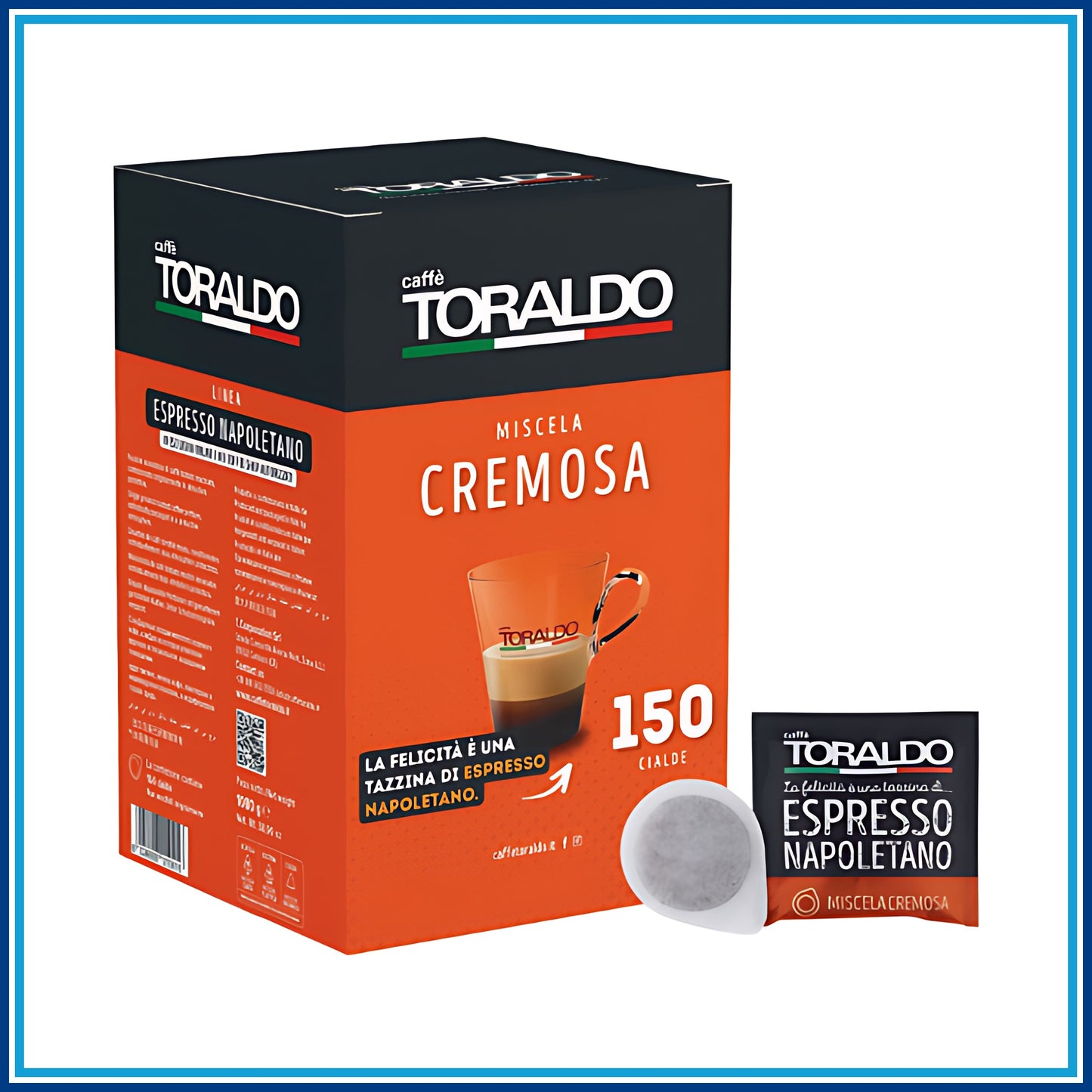 Toraldo Cremosa - Cialde - 150 caffè