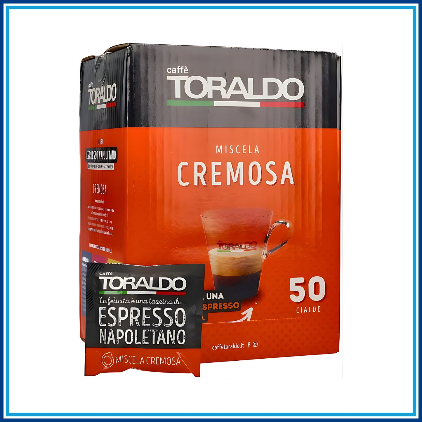 Toraldo Cremosa - Cialde - 50 caffè - retro