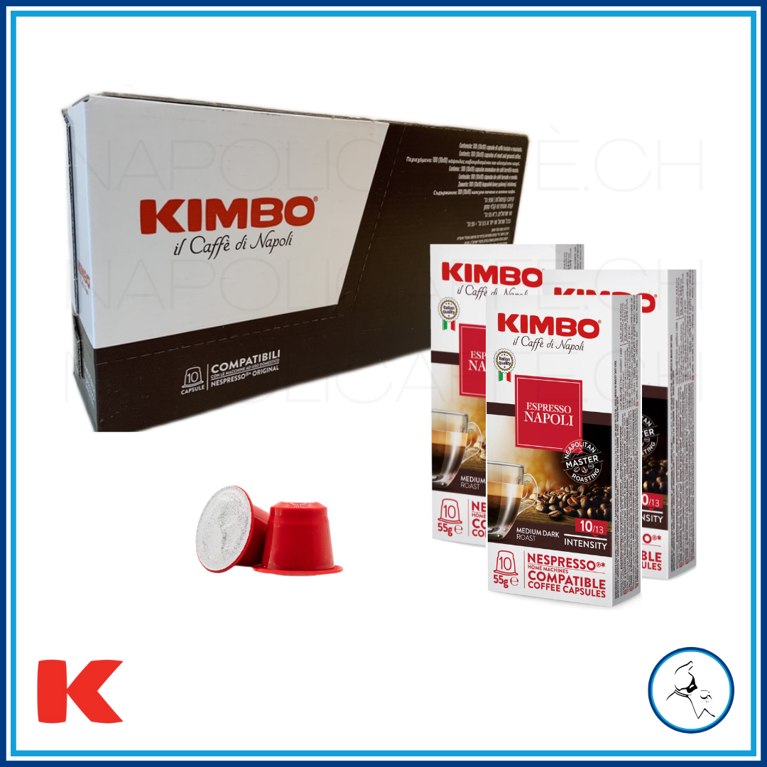 Kimbo Napoli - 100 Nespresso compatible capsules