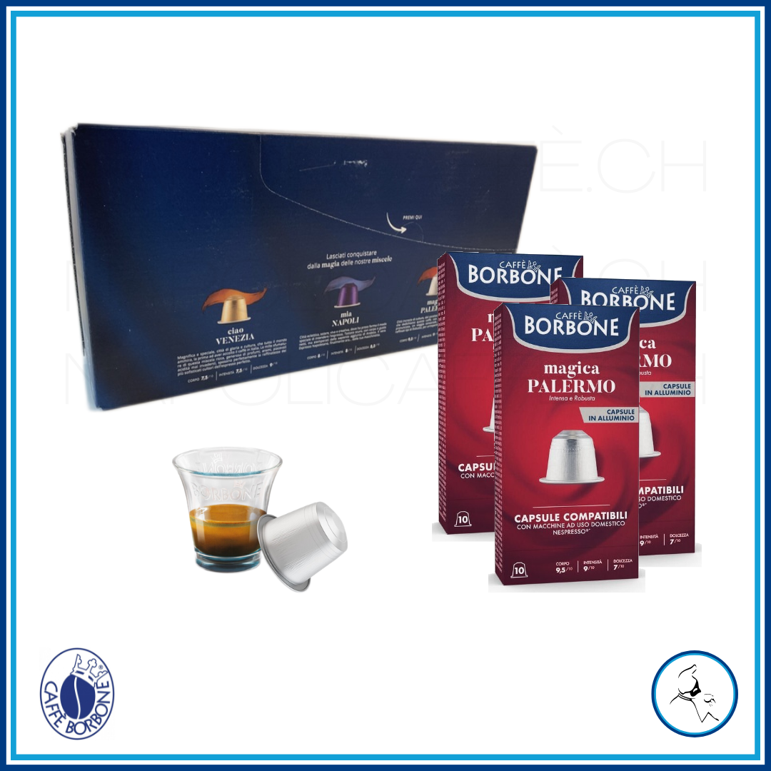 Capsule magique Palermo Borbone - 100 Pcs - Re Espresso