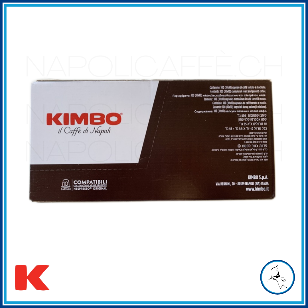 Kimbo Barista (Harmonie) - 100 capsules compatibles Nespresso