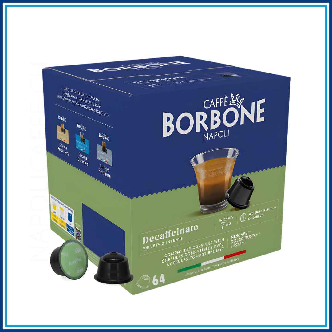 Borbone Decaffeinato - Compatibile Dolce Gusto - 64 caffè