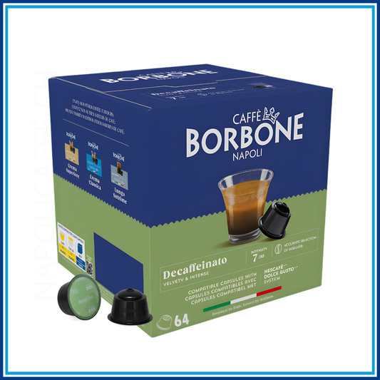 Borbone Decaffeinato - Compatibile Dolce Gusto - 64 caffè