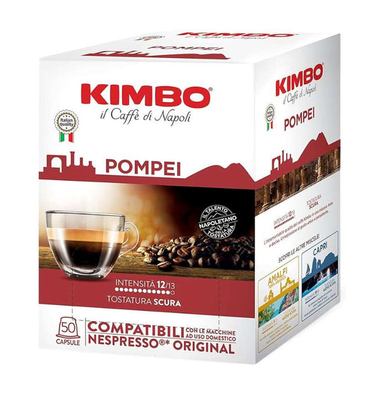 Kimbo Barista Pompei - 100 Capsule Alu compatibili Nespresso