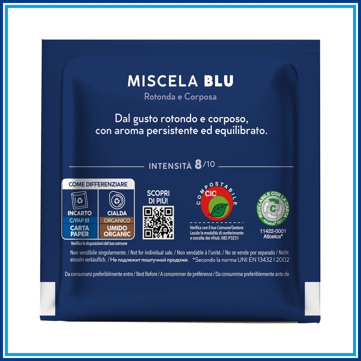 Borbone Blu - Cialde - 150 caffè - confezione