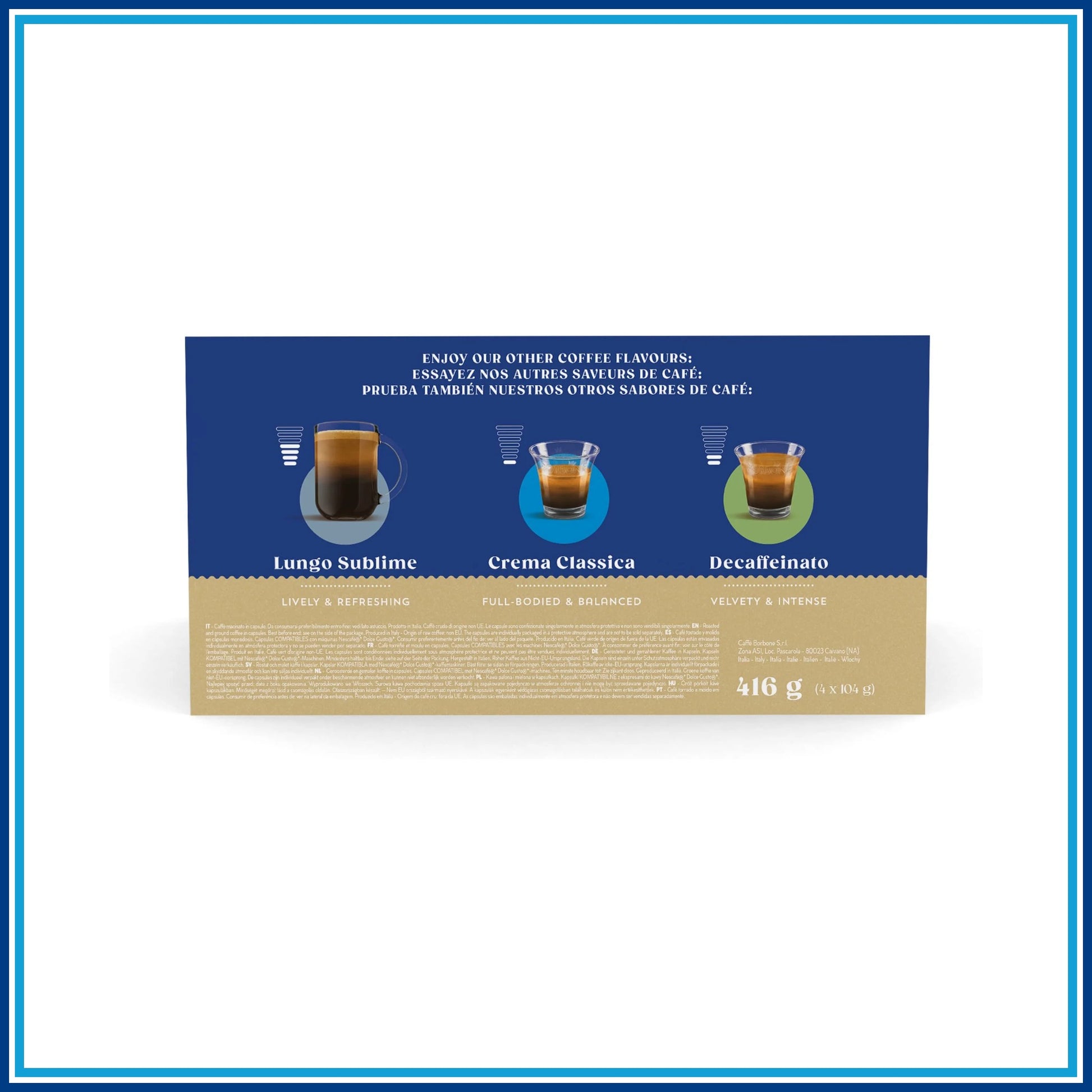 Borbone Crema Superiore - Compatibile Dolce Gusto - 64 caffè - confezione