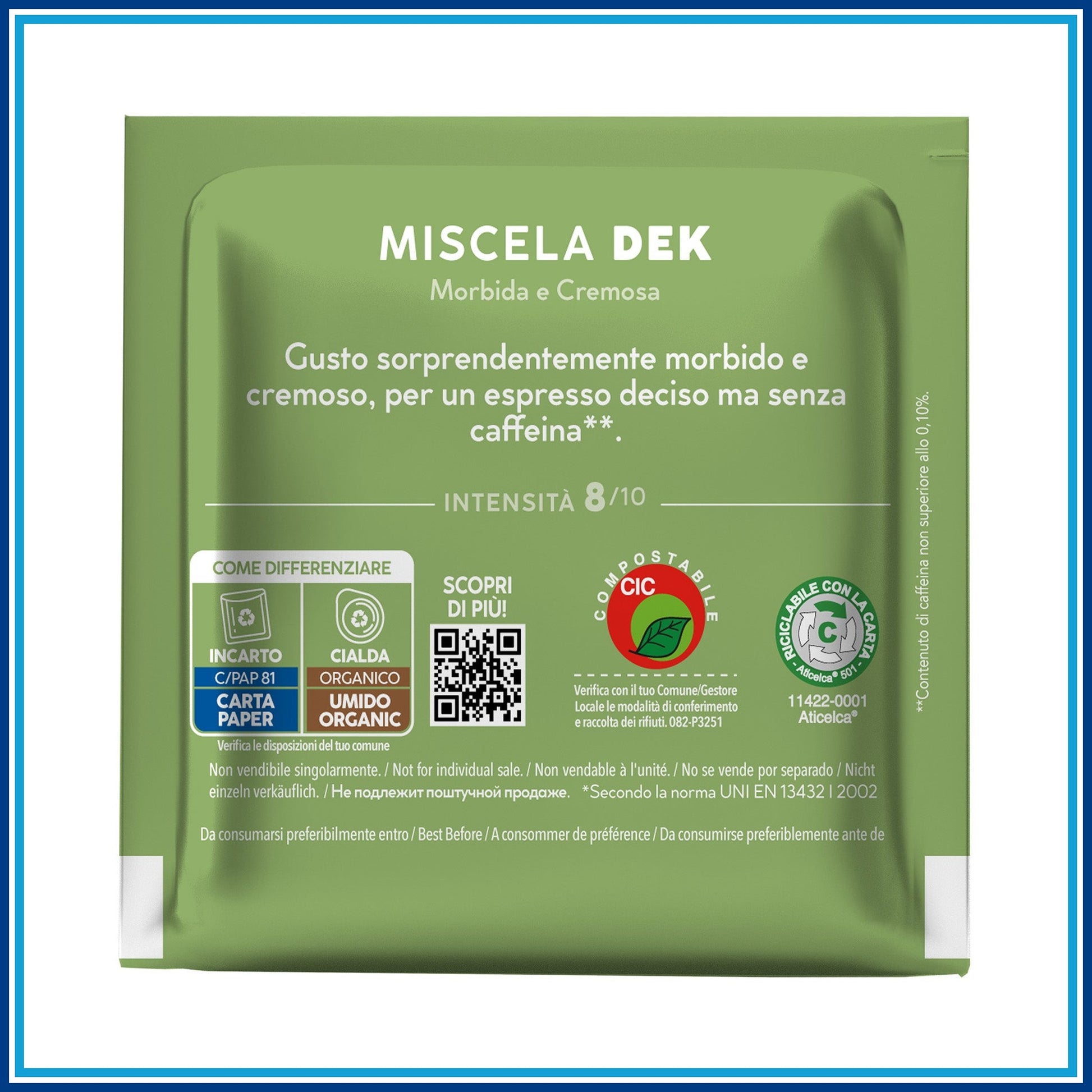 Borbone Decaffeinato - Cialde - 150 caffè - confezione