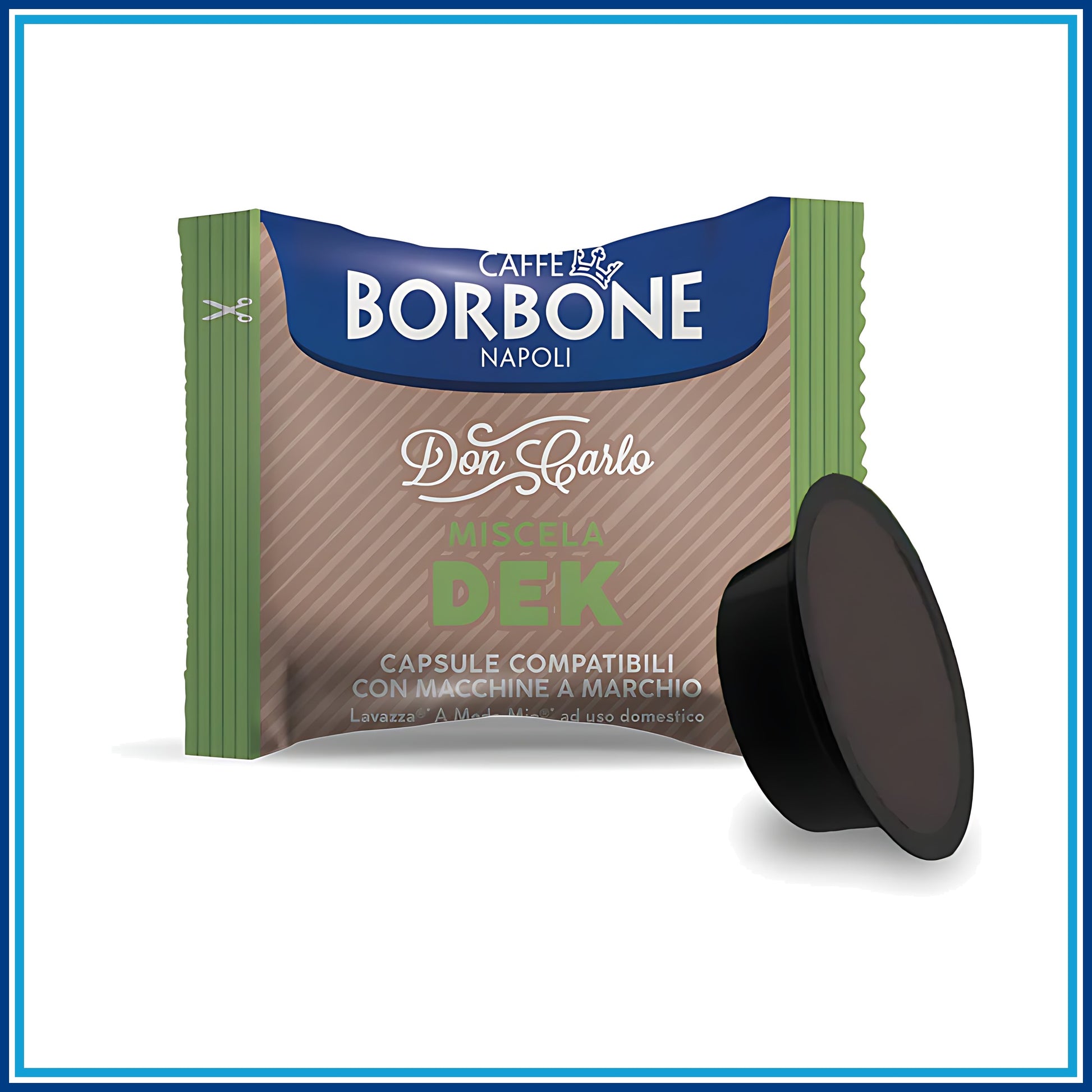 Borbone Decaffeinato - Compatibile A Modo Mio - 100 caffè - confezione