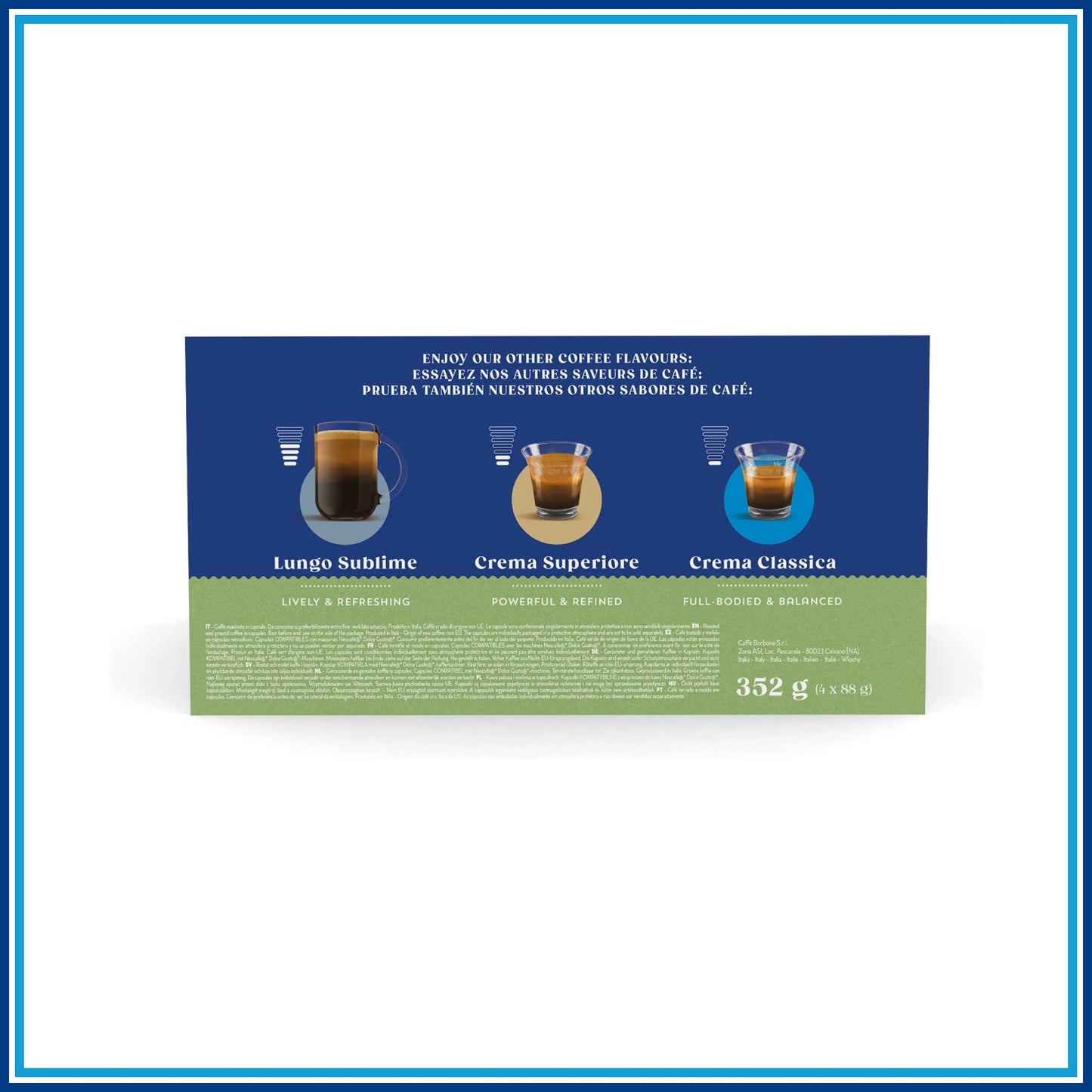 Borbone Decaffeinato - Compatibile Dolce Gusto - 64 caffè - confezione