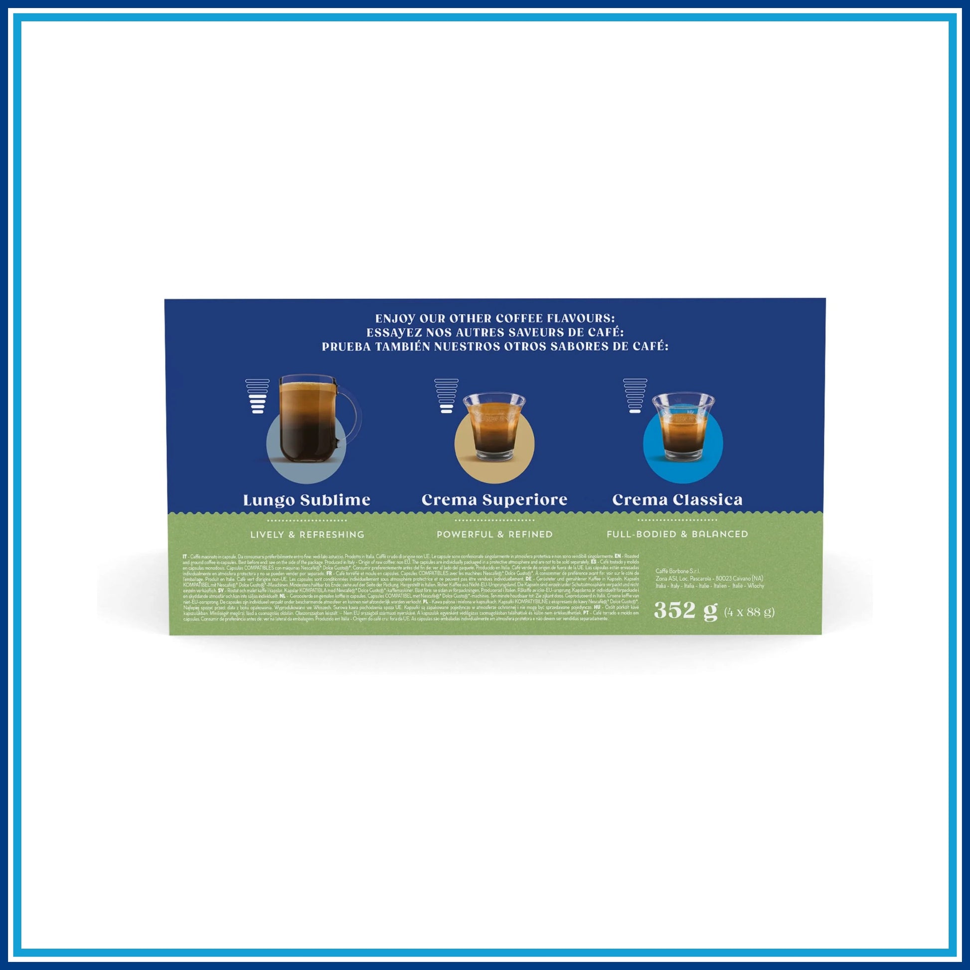 Borbone Decaffeinato - Compatibile Dolce Gusto - 64 caffè - confezione