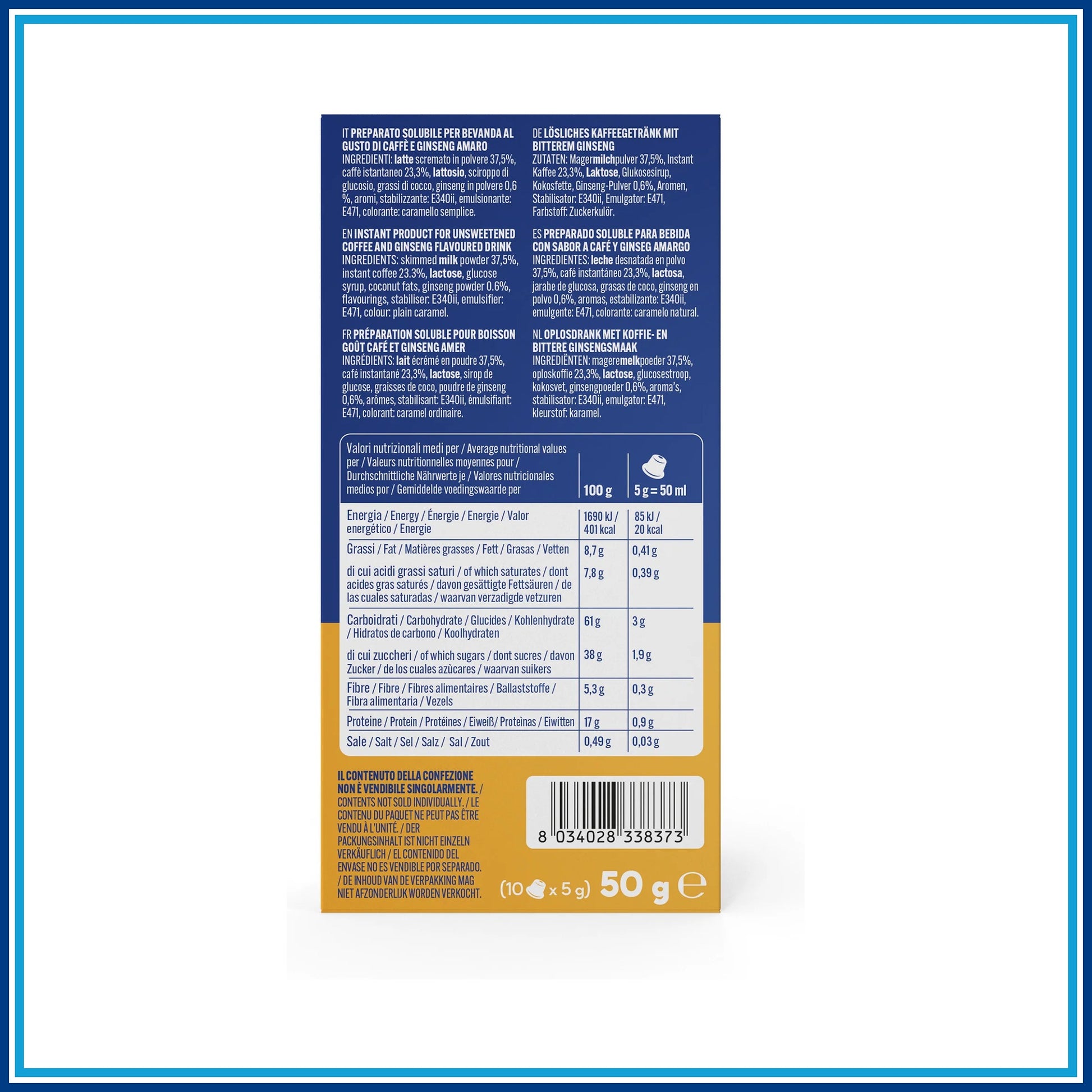 Borbone Ginseng Amaro - Compatibile Nespresso - 10 caffè - dettaglio