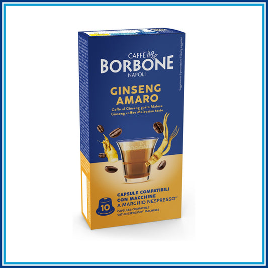 Borbone Ginseng Amaro - Compatibile Nespresso - 10 caffè