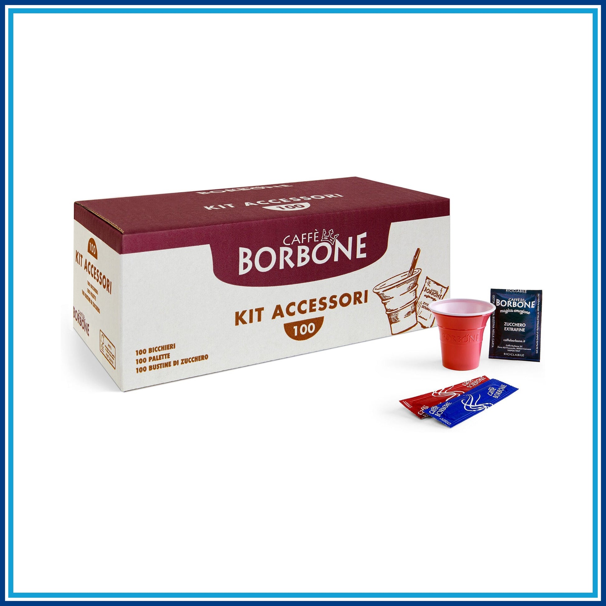 Borbone Kit (Bicchierini palette zucchero) - 100 kit