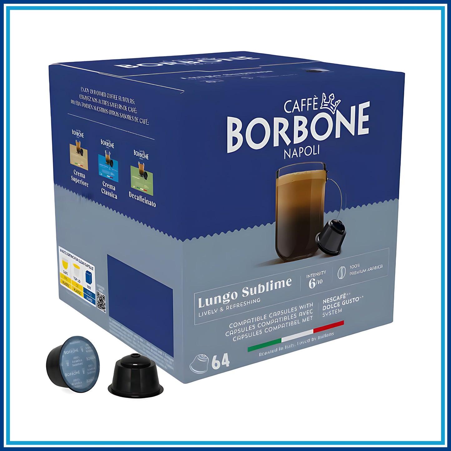 Borbone Lungo Sublime - Compatibile Dolce Gusto - 64 caffè