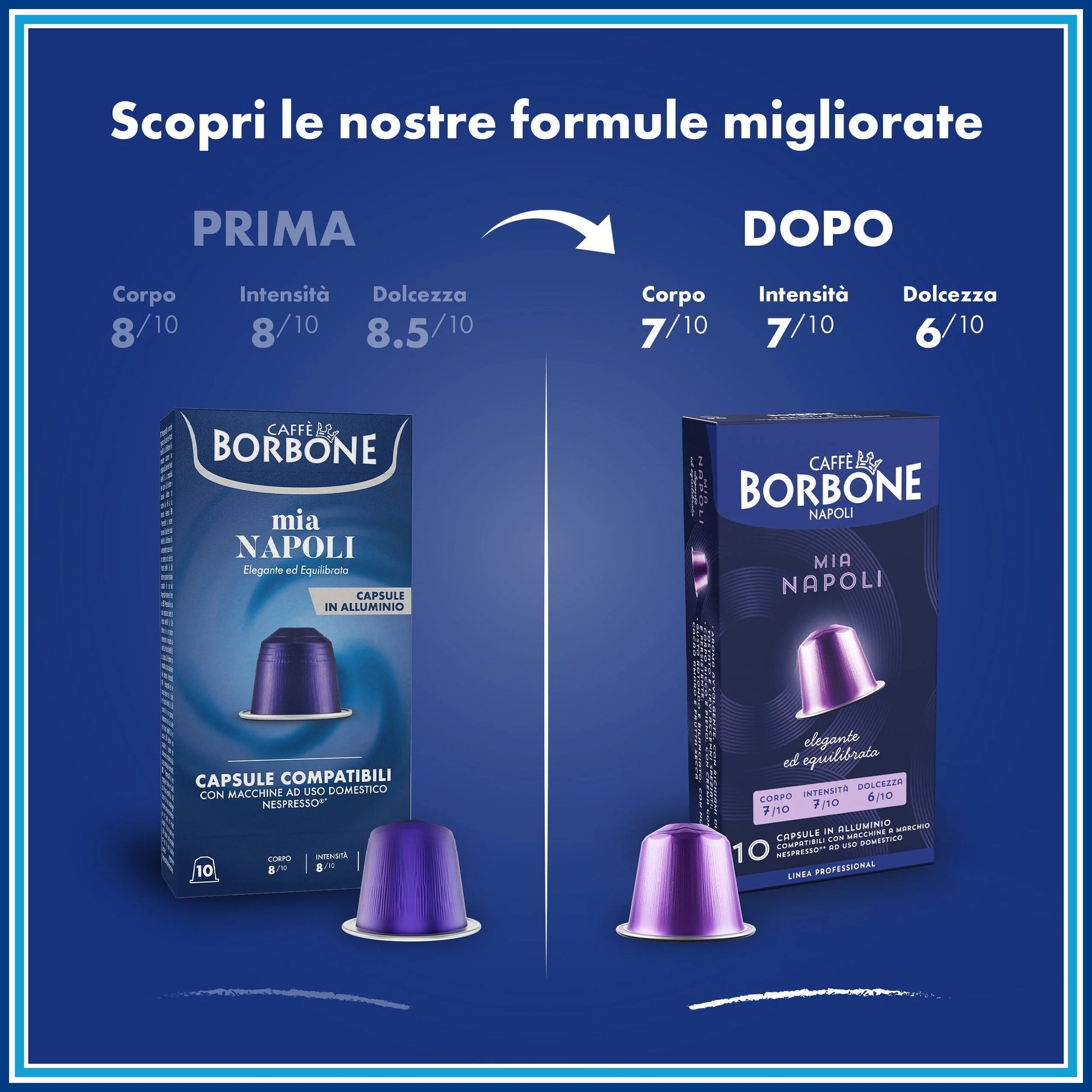 Borbone Napoli - Compatibile Nespresso - 100 caffè - confezione