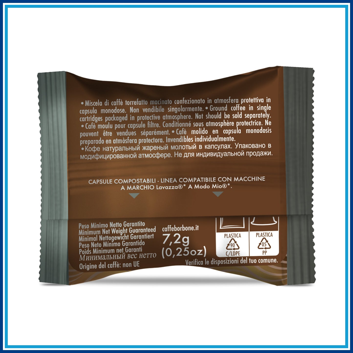 Borbone Nera - Compatibile A Modo Mio - 100 caffè - retro