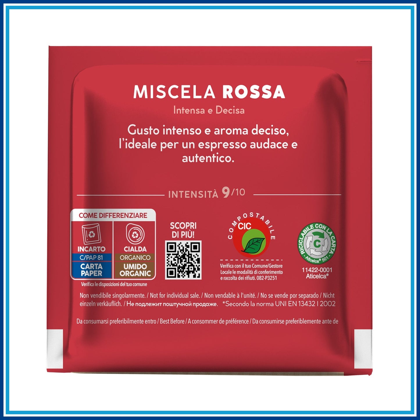 Borbone Rossa - Cialde - 150 caffè - confezione