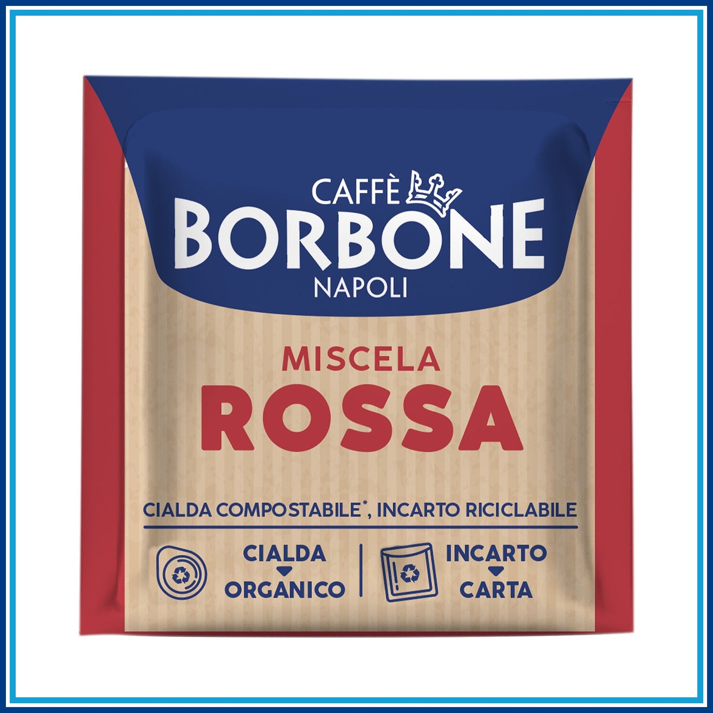 Borbone Rossa - Cialde - 150 caffè - retro