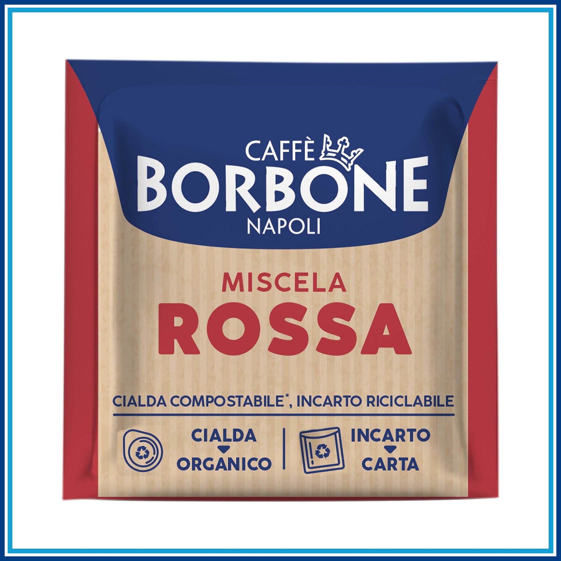 Borbone Rossa - Cialde - 150 caffè - retro