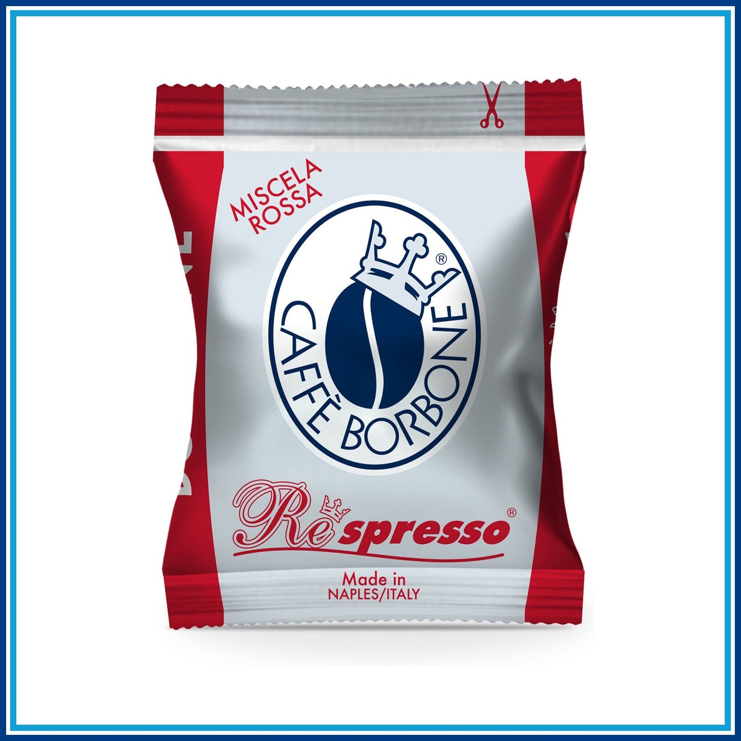 Borbone Rossa - Compatibile Nespresso - 100 caffè - retro