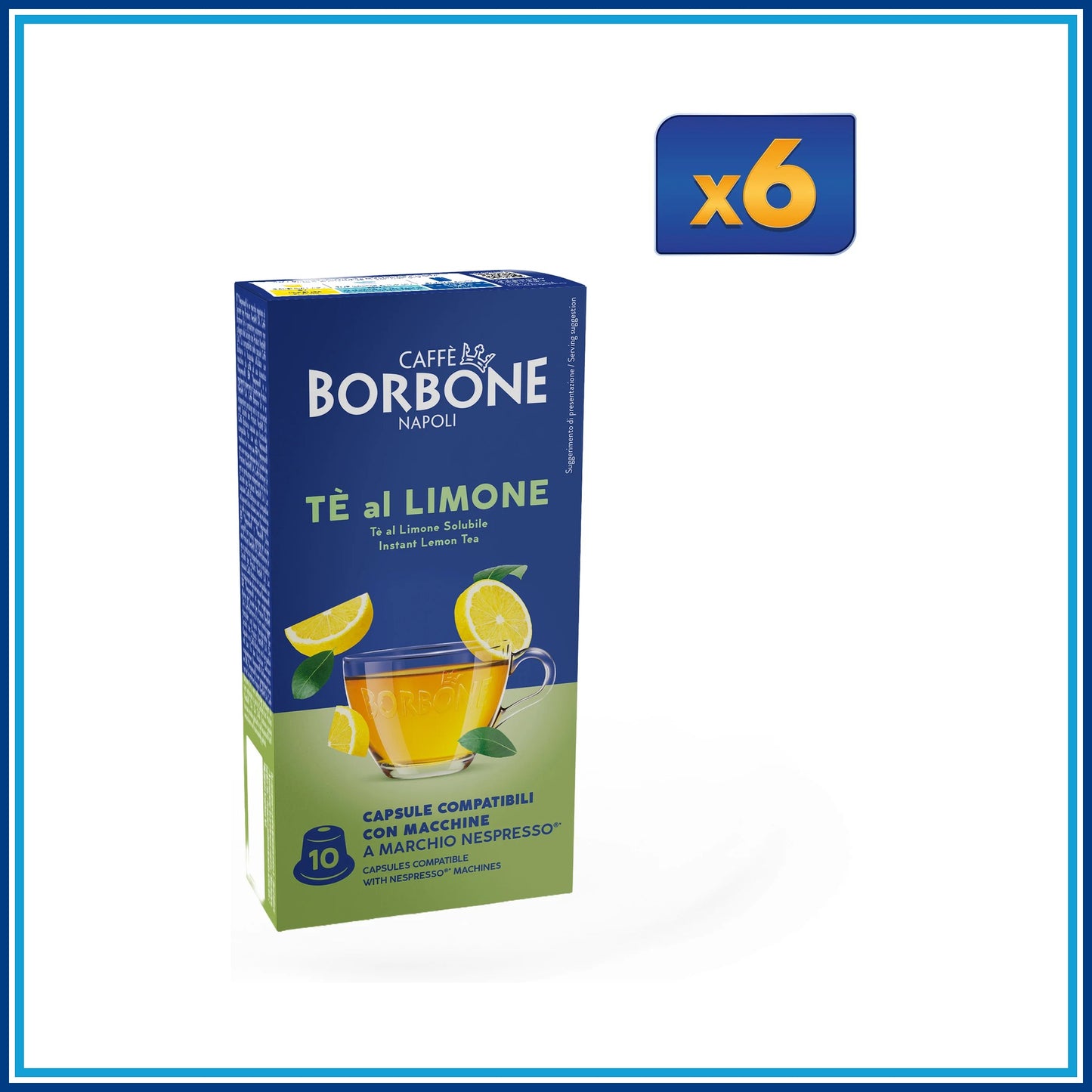 Borbone Tè al Limone - Compatibile Nespresso - 60 Capsule - dettaglio