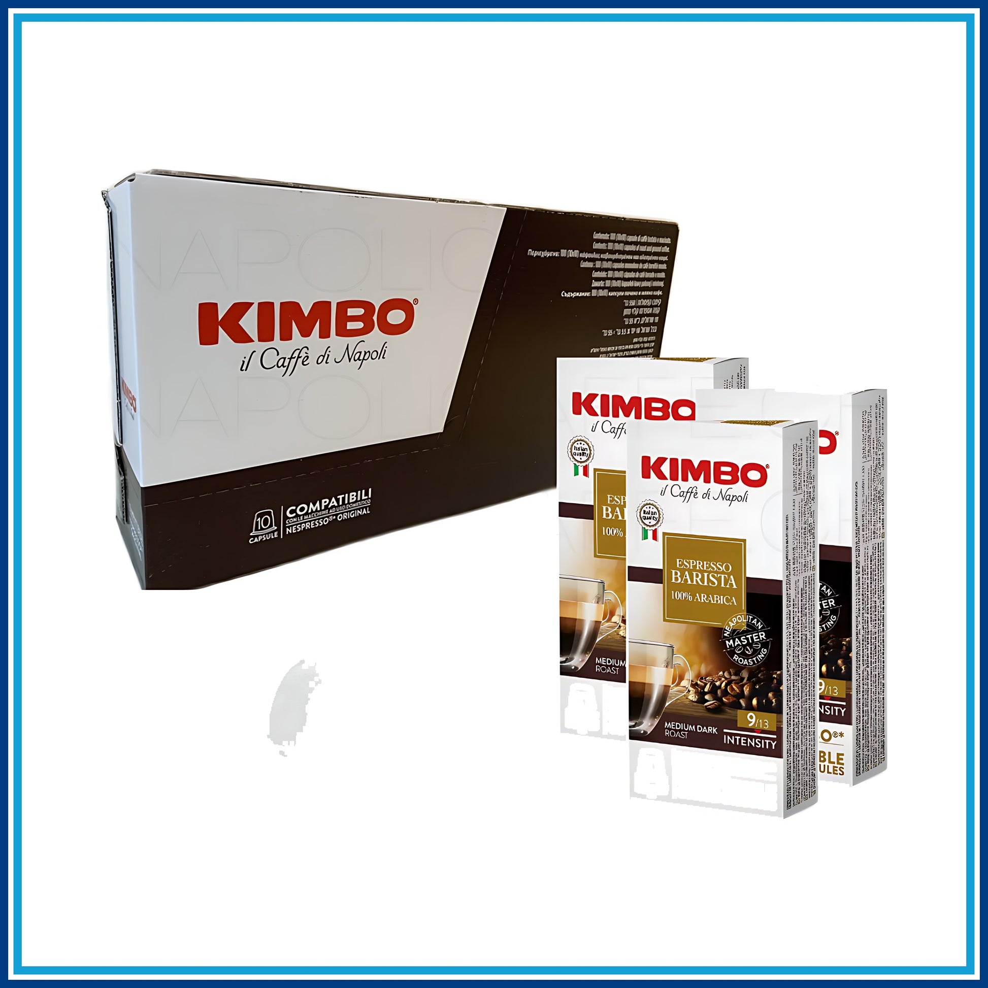 Kimbo 100% Arabica - Compatibile Nespresso - 100 caffè - retro