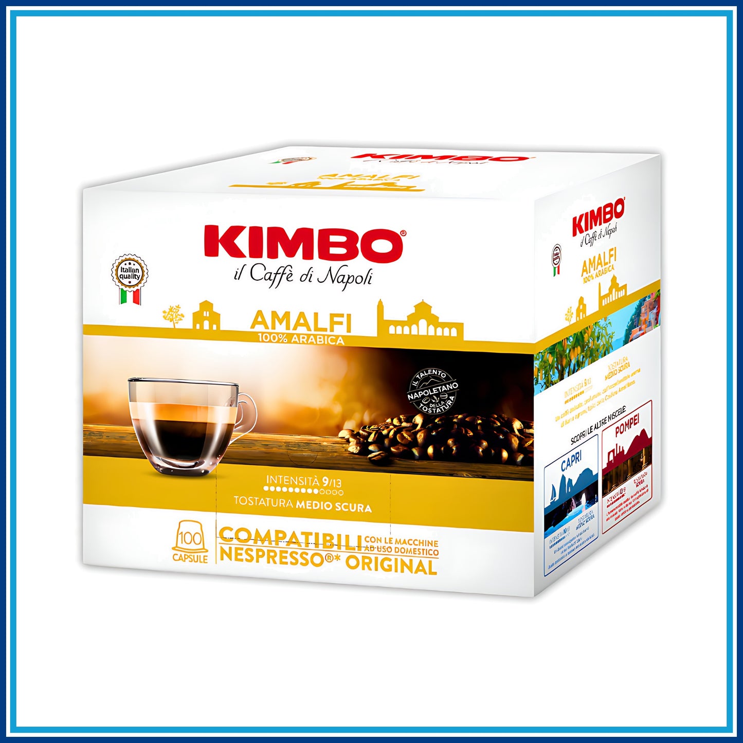 Kimbo Amalfi - Compatibile Nespresso - 100 Caffè