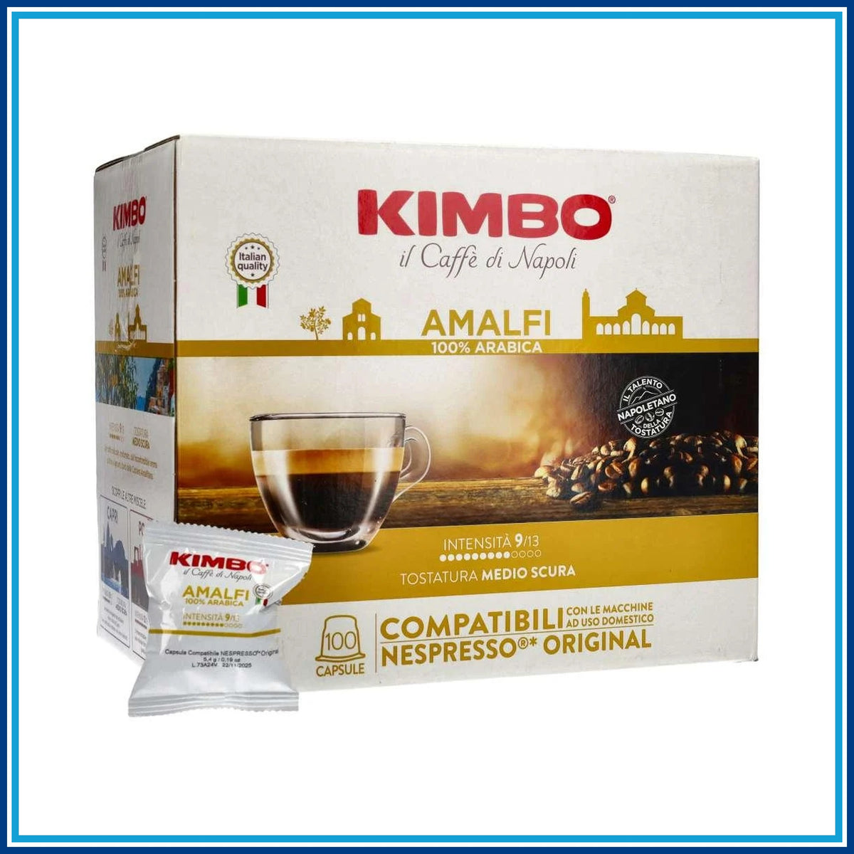 Kimbo Amalfi - Compatibile Nespresso - 100 Caffè