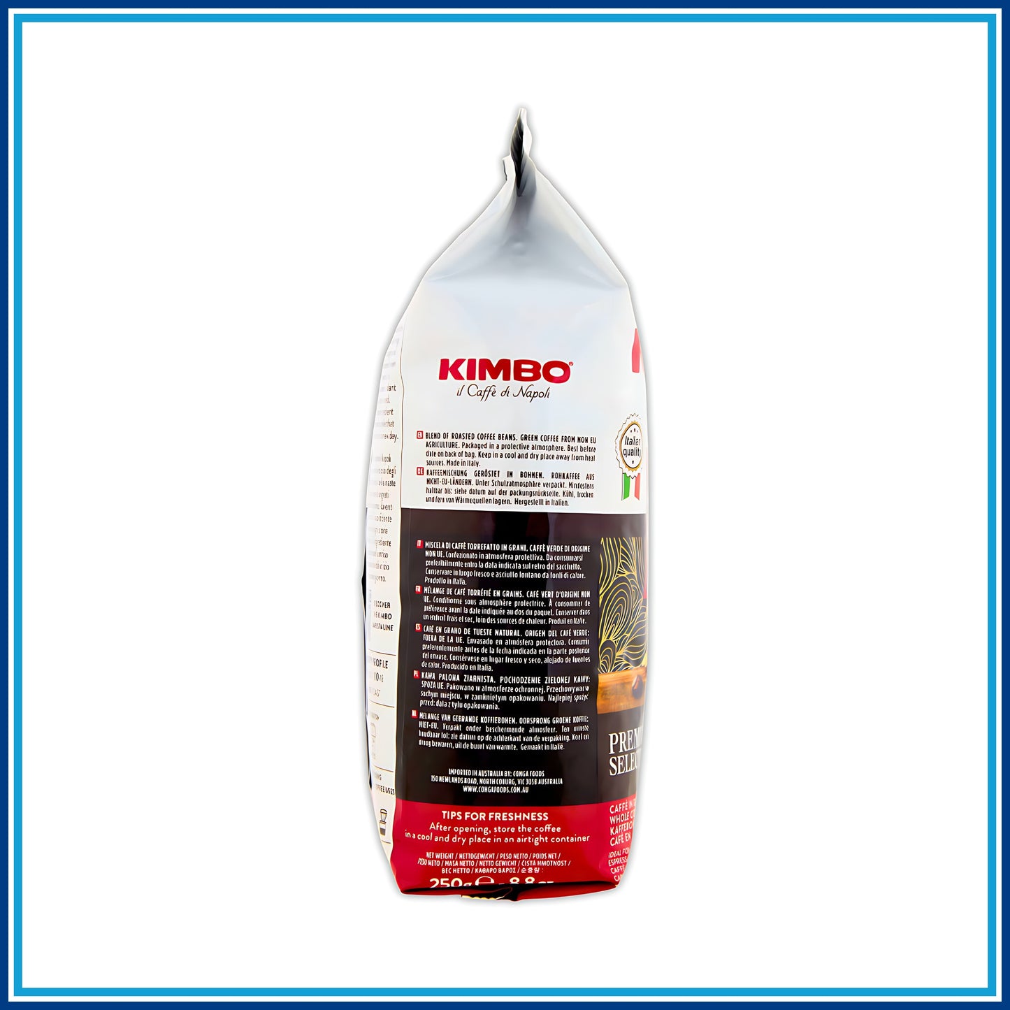 Kimbo Barista Espresso Napoli - Grani - 1 Kg - retro