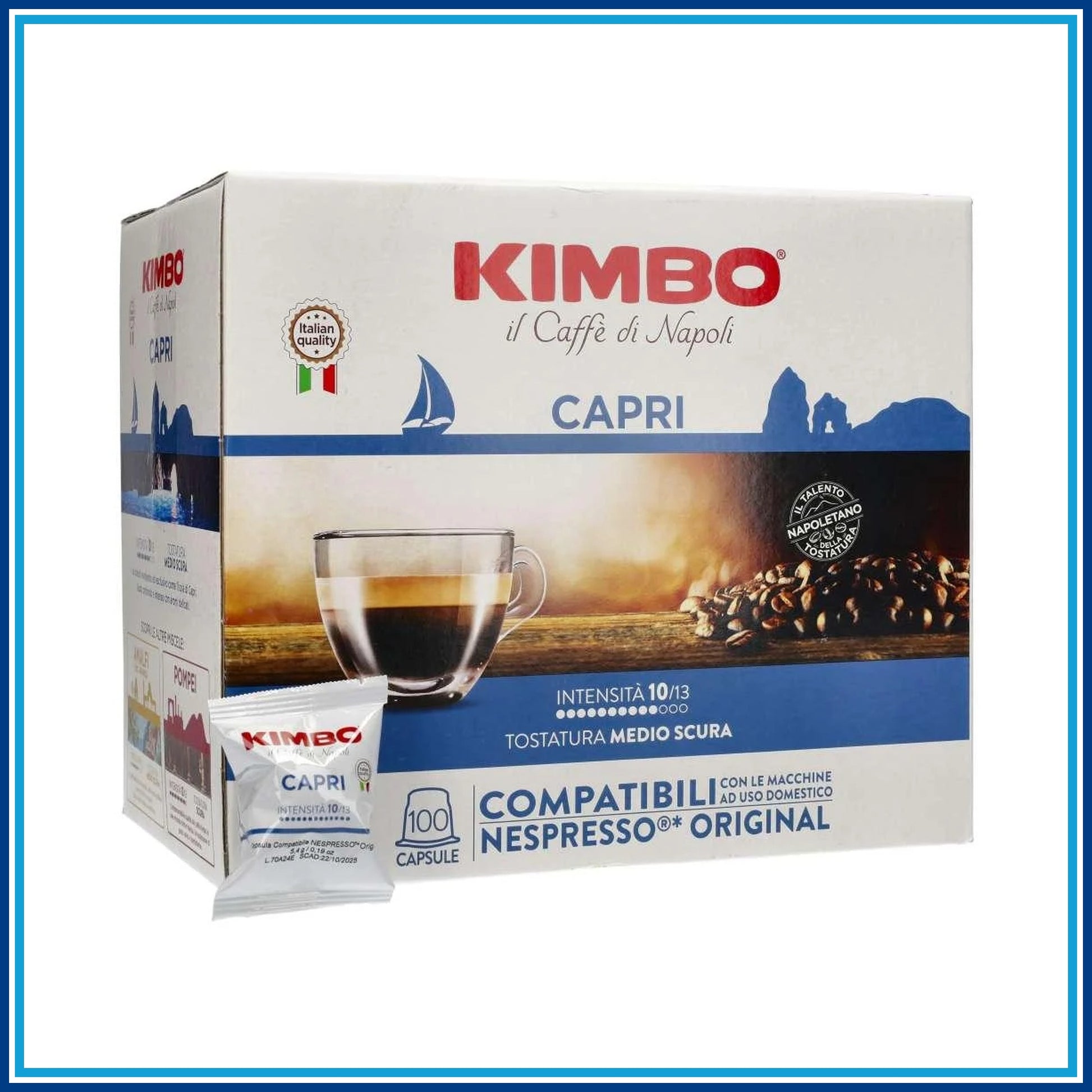 Kimbo Capri - Compatibile Nespresso - 100 Caffè