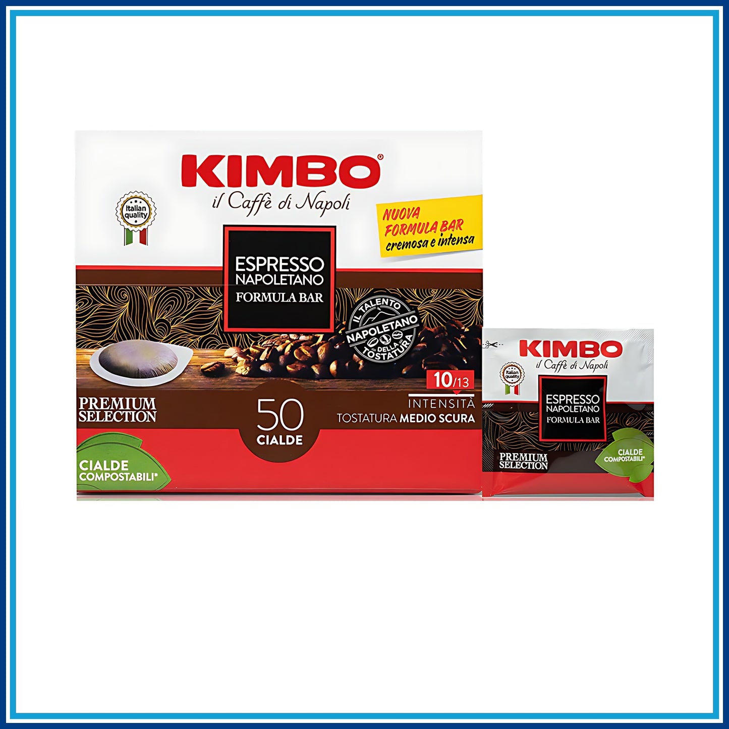 Kimbo Espresso Napoletano Formula Bar - Cialde - 50 Caffè