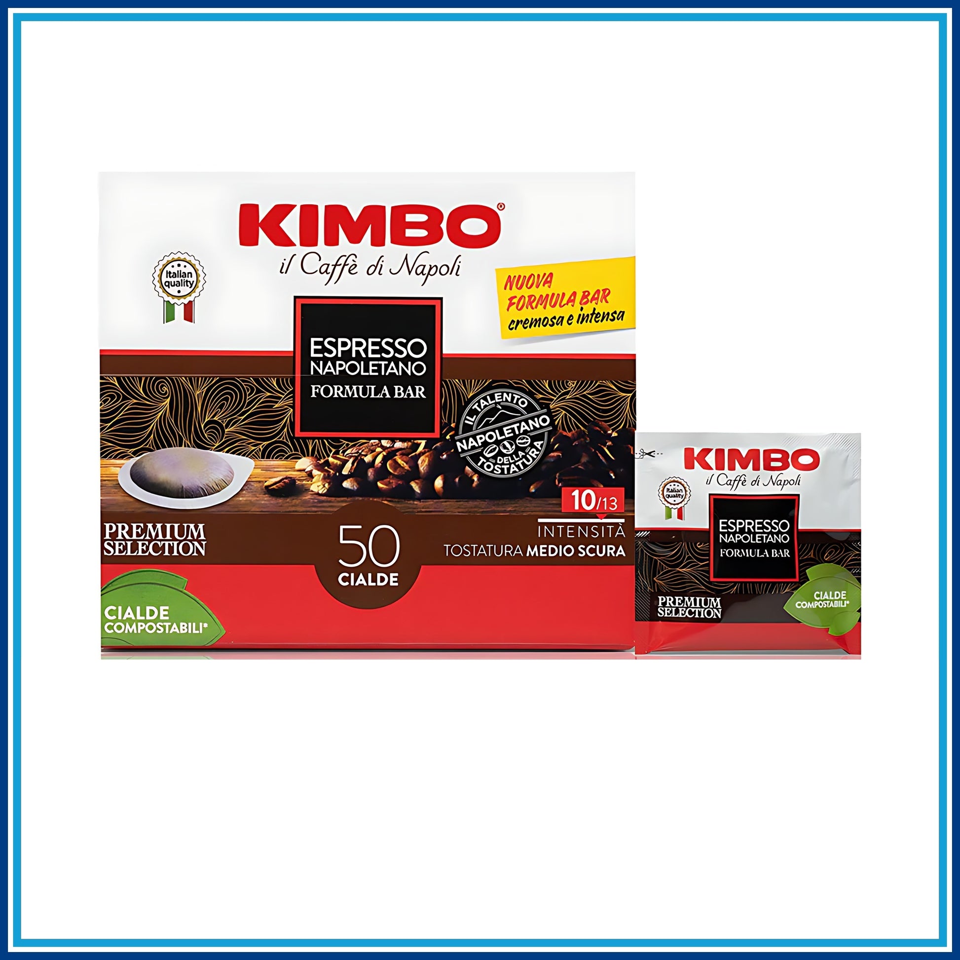 Kimbo Espresso Napoletano Formula Bar - Cialde - 50 Caffè