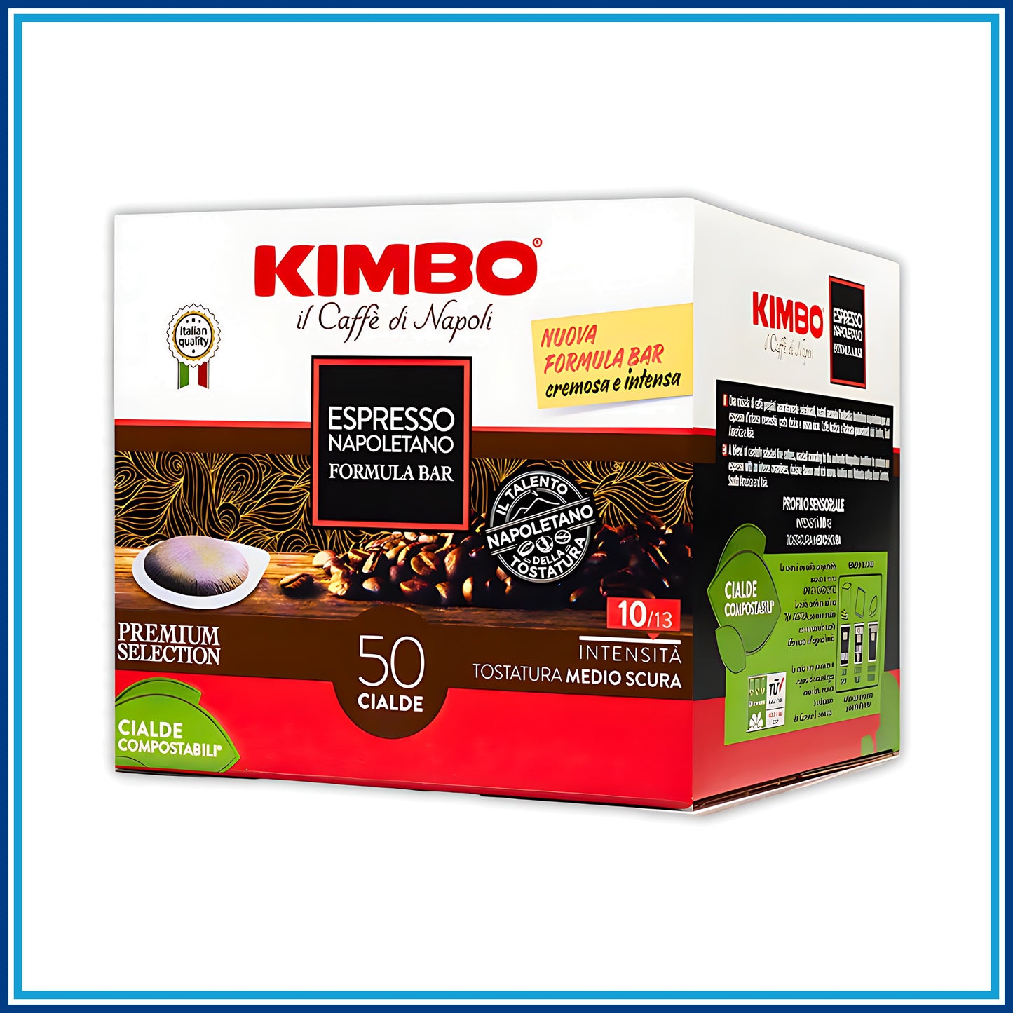 Kimbo Espresso Napoletano Formula Bar - Cialde - 50 Caffè