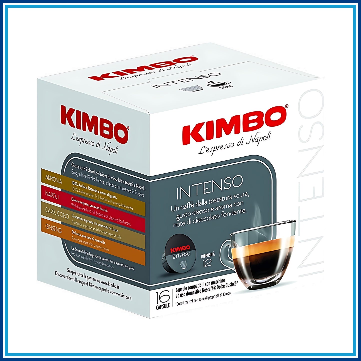 Kimbo Intenso - Compatibile Dolce Gusto - 16 caffè