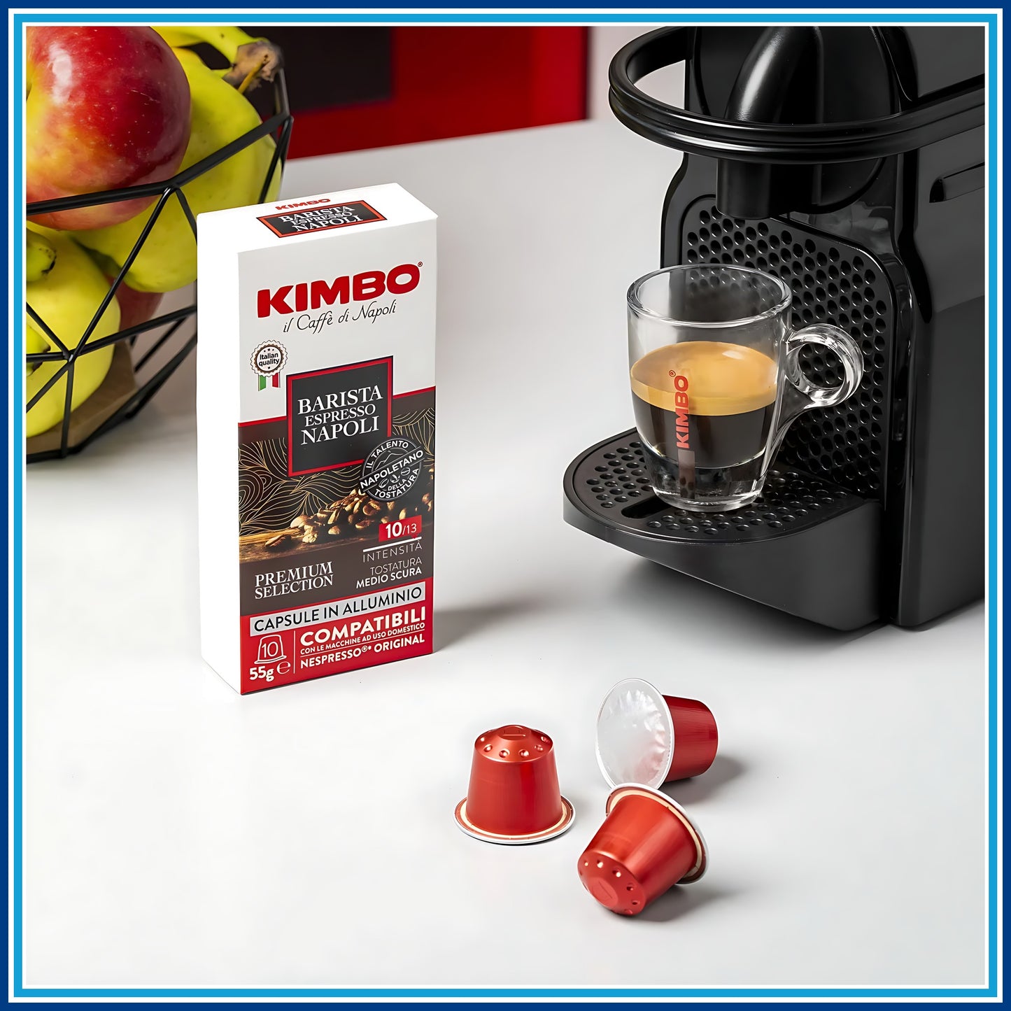Kimbo Napoli - Compatibile Nespresso - 100 caffè - dettaglio