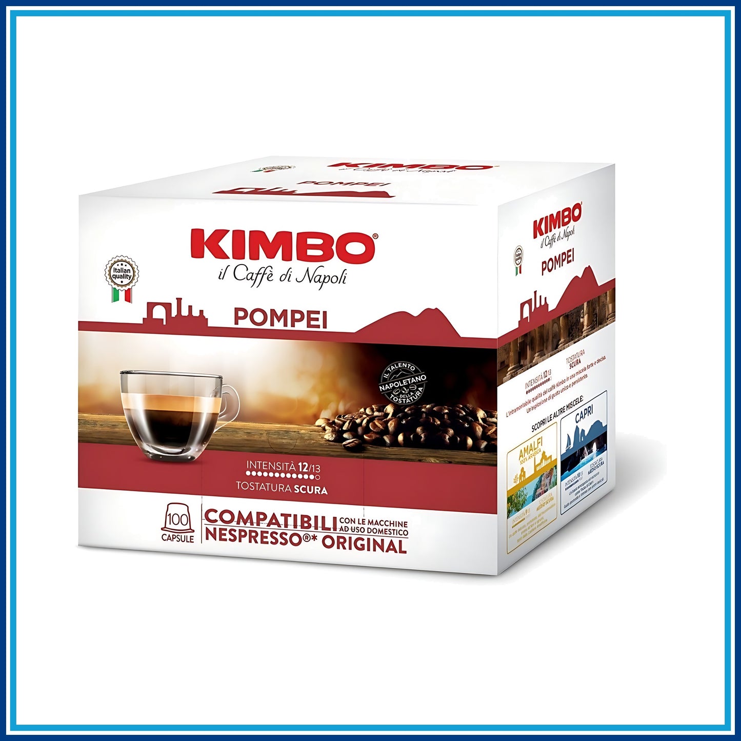 Kimbo Pompei - Compatibile Nespresso - 100 caffè - confezione