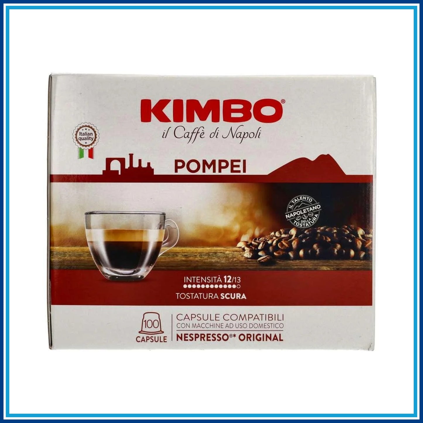 Kimbo Pompei - Compatibile Nespresso - 100 caffè - dettaglio