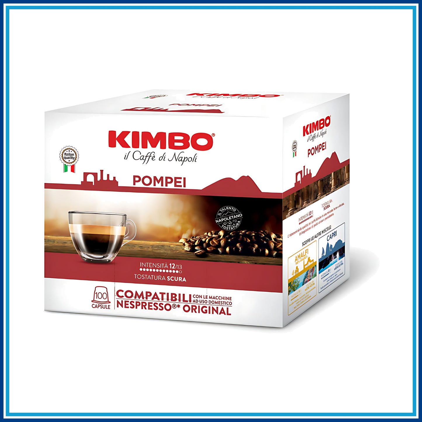 Kimbo Pompei - Compatibile Nespresso - 100 caffè - dettaglio