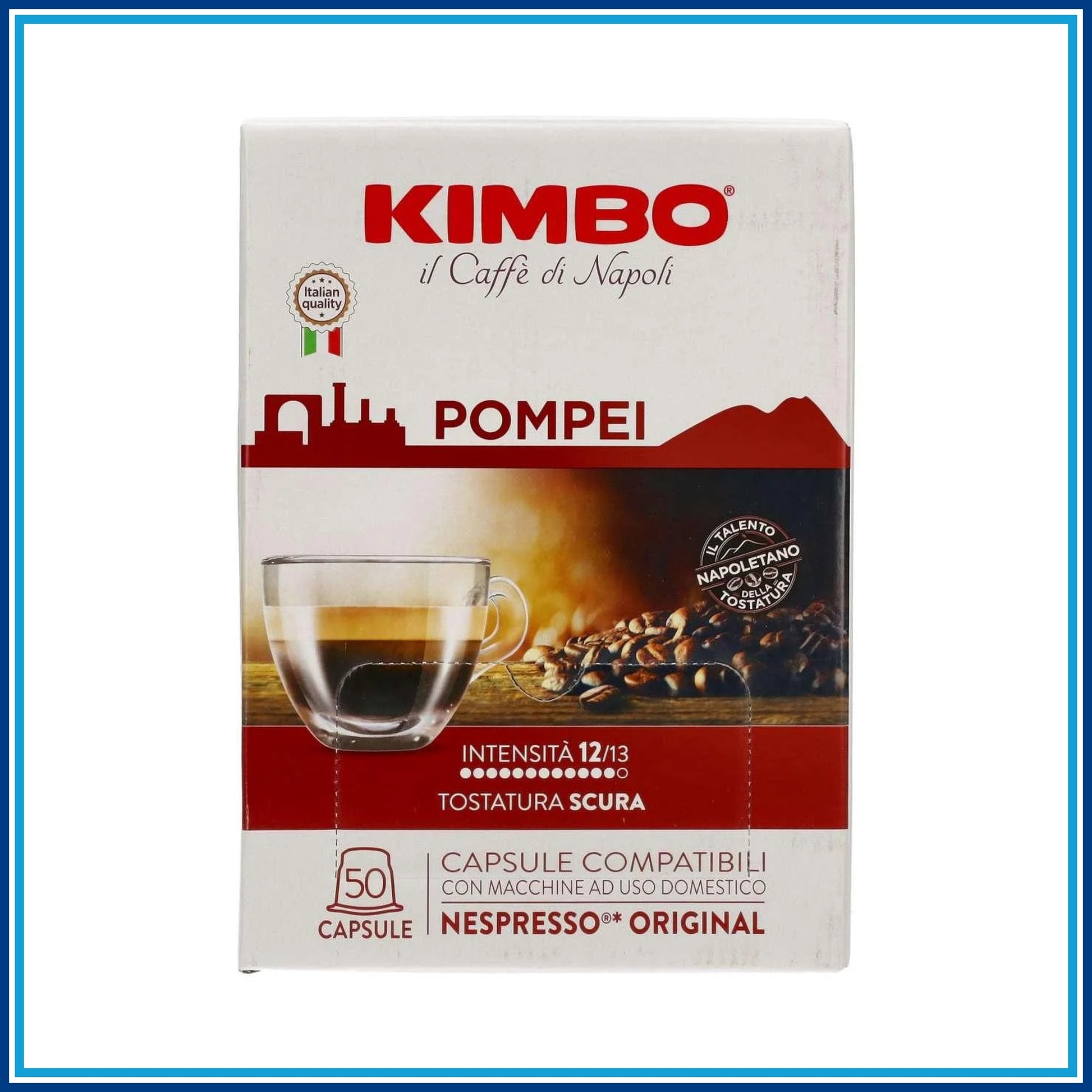 Kimbo Pompei - Compatibile Nespresso - 50 caffè - confezione