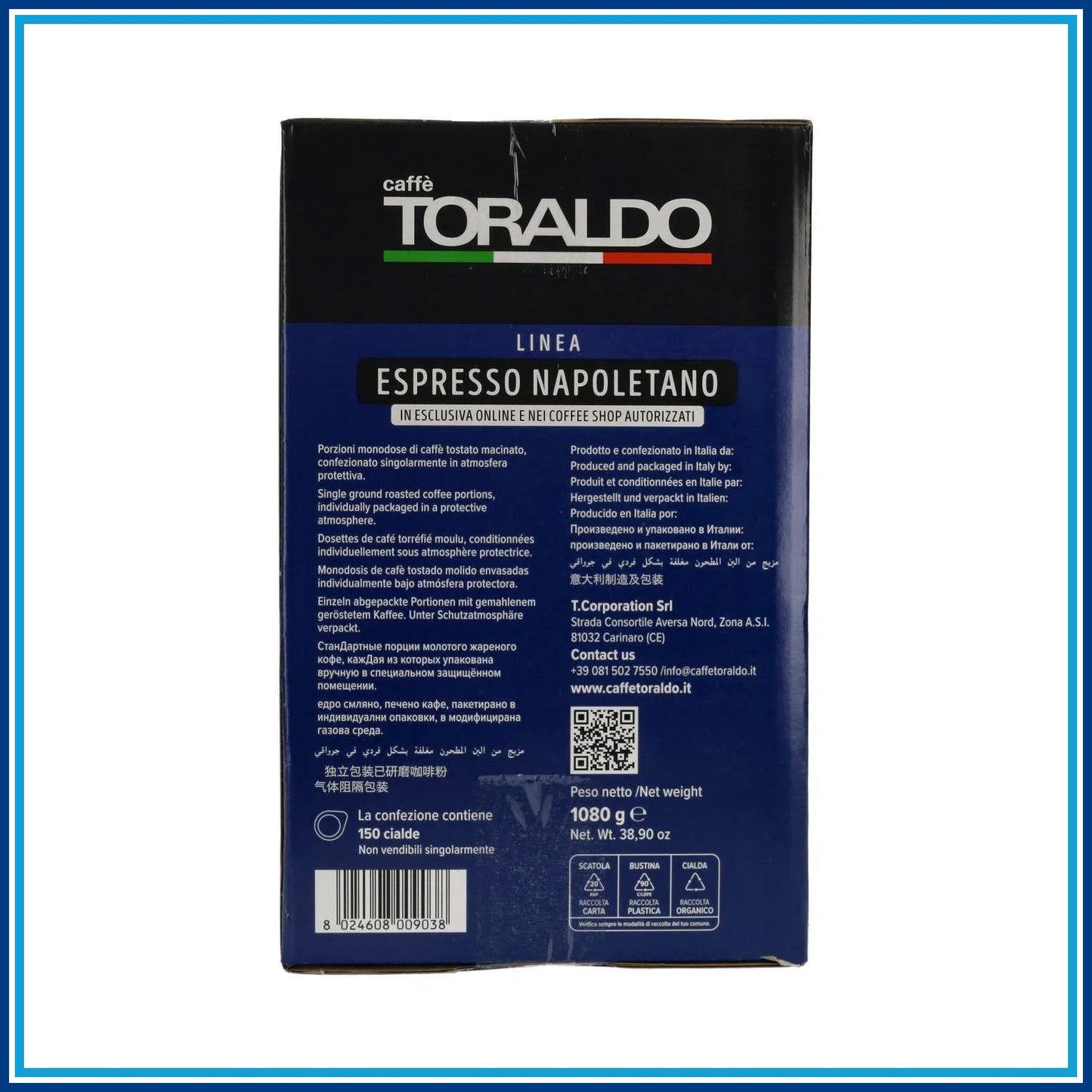 Toraldo Arabica - Cialde - 150 caffè - dettaglio