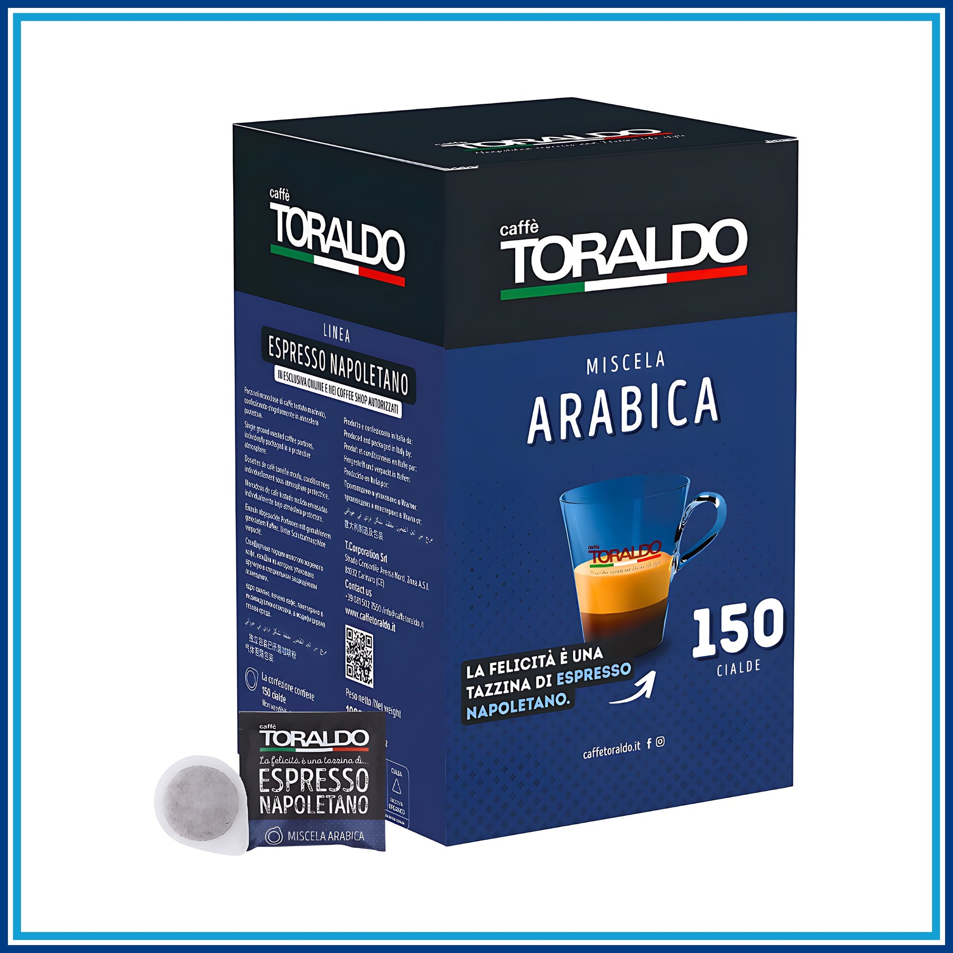 Toraldo Arabica - Cialde - 150 caffè