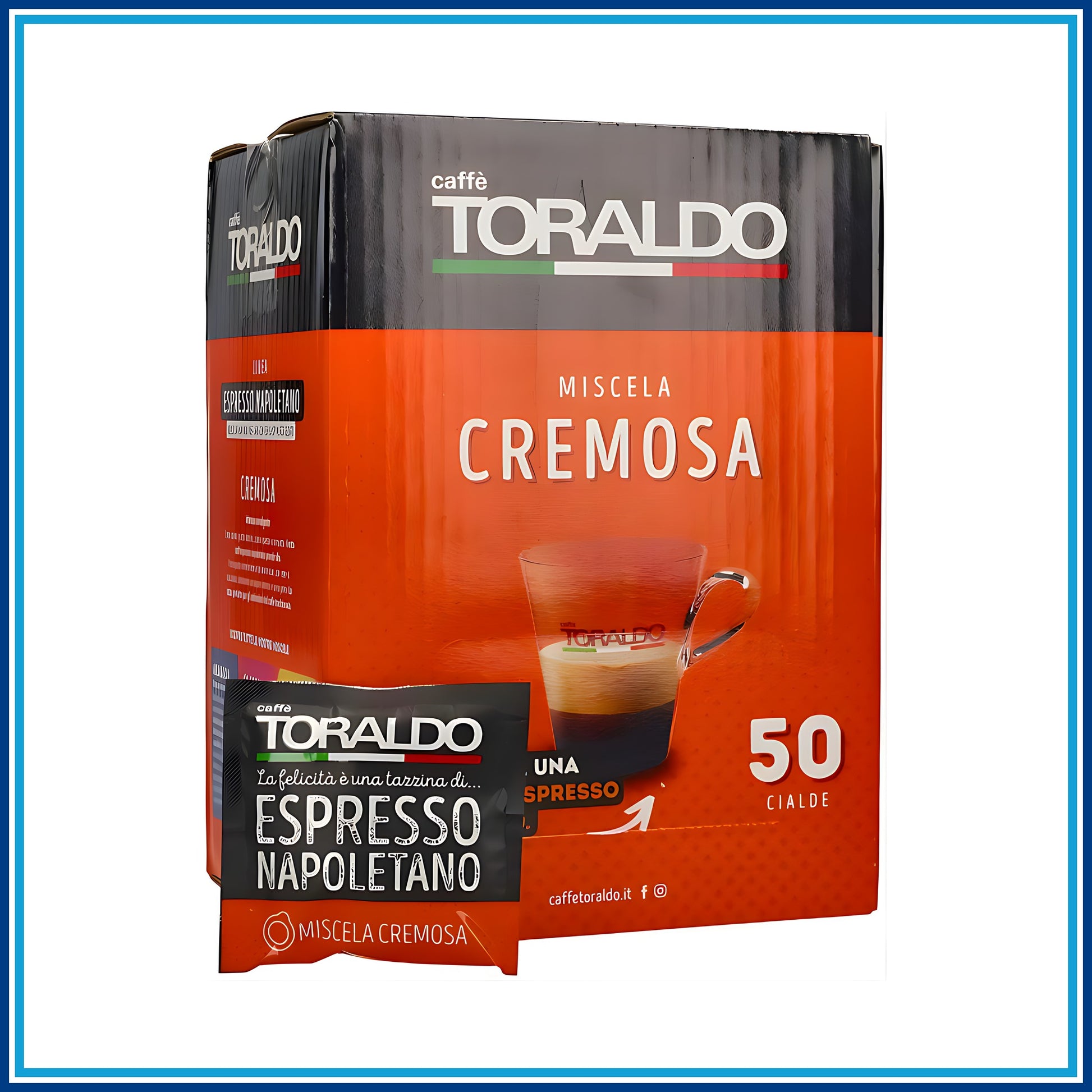 Toraldo Cremosa - Cialde - 50 caffè - retro