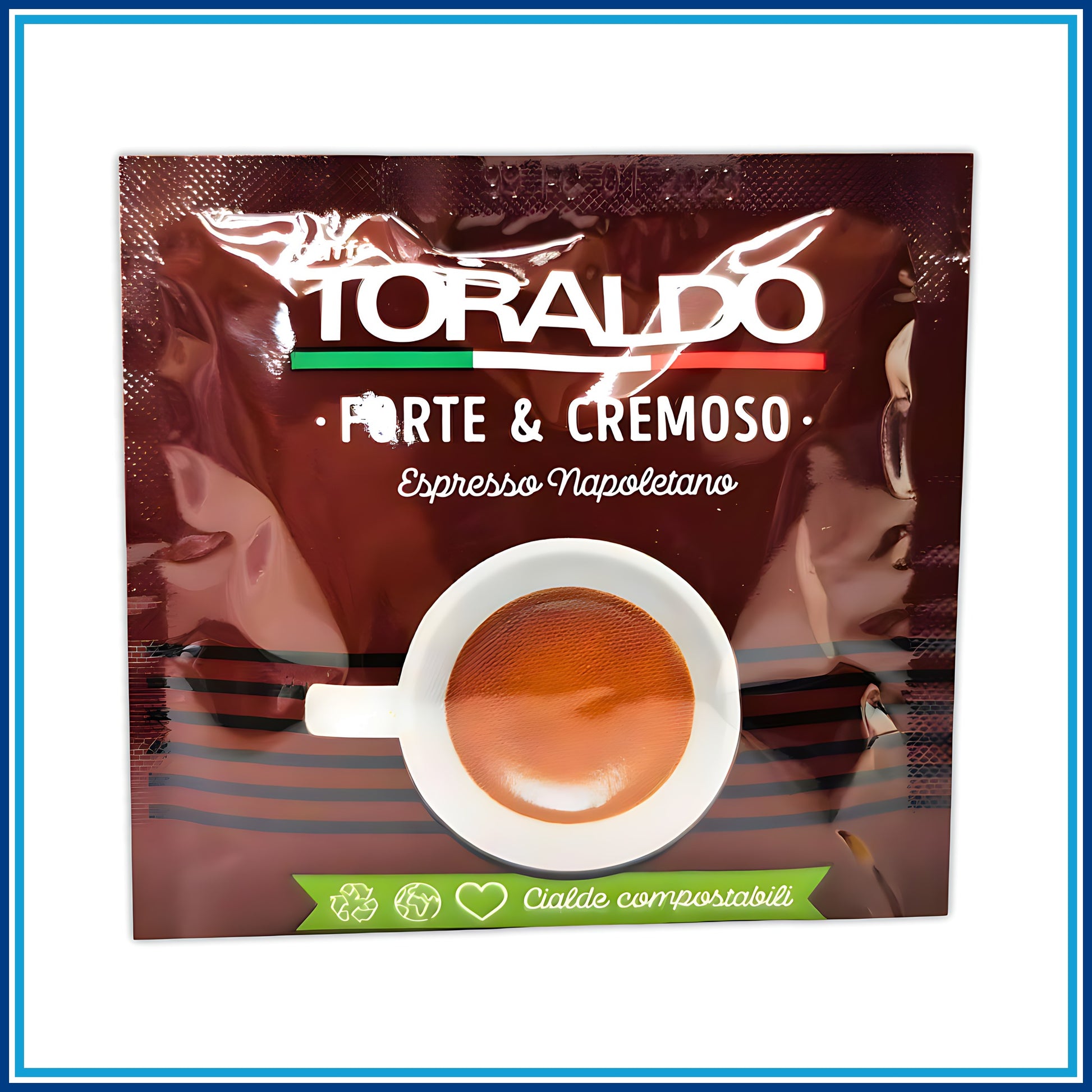 Toraldo Forte e Cremoso - Cialde - 150 Caffè - retro